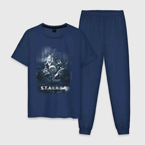 Мужская пижама хлопок Stalker, цвет темно-синий