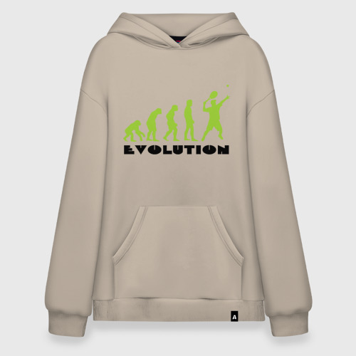 Худи SuperOversize хлопок Tennis Evolution, цвет миндальный