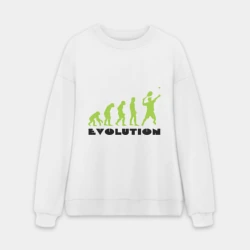 Мужской свитшот oversize без начеса хлопок Tennis Evolution