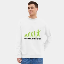 Мужской свитшот oversize без начеса хлопок Tennis Evolution - фото 2