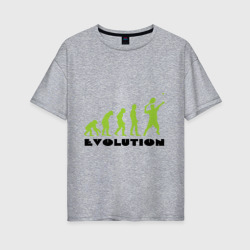 Женская футболка хлопок Oversize Tennis Evolution