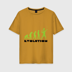 Женская футболка хлопок Oversize Tennis Evolution