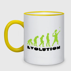 Кружка двухцветная Tennis Evolution