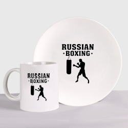 Набор: тарелка + кружка Russian Boxing Русский бокс