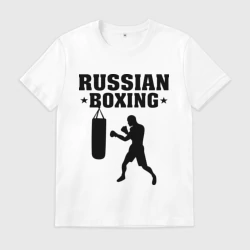 Мужская футболка хлопок Russian Boxing Русский бокс