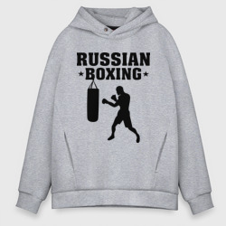 Мужское худи Oversize хлопок Russian Boxing Русский бокс