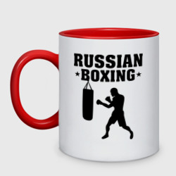 Кружка двухцветная Russian Boxing Русский бокс