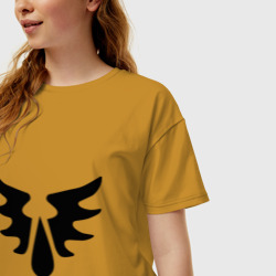Женская футболка хлопок Oversize Кровавые Ангелы Blood Angels - фото 2