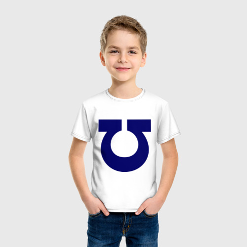 Детская футболка хлопок Ультрадесант Ultramarines, цвет белый - фото 3