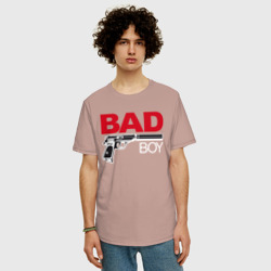 Мужская футболка хлопок Oversize Bad boy плохой парень - фото 2