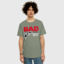 Мужская футболка хлопок Oversize Bad boy плохой парень - фото 2