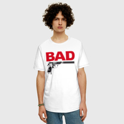 Мужская футболка хлопок Oversize Bad boy плохой парень - фото 2