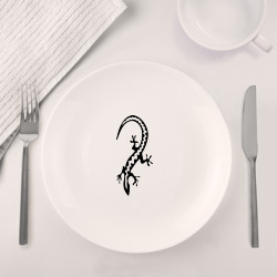 Набор: тарелка + кружка Ящерка - фото 2