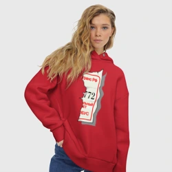 Женское худи Oversize хлопок Билетик - фото 2