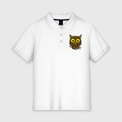 Женское поло хлопок Сова с бантиками