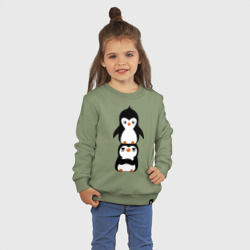 Детский свитшот хлопок Пингвины - фото 2