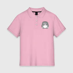 Женское поло хлопок Толстый заяц