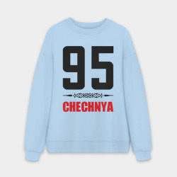 Мужской свитшот oversize без начеса хлопок 95 Чечня