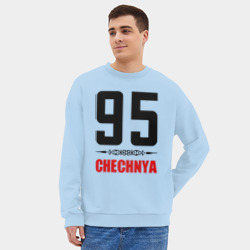 Мужской свитшот oversize без начеса хлопок 95 Чечня - фото 2