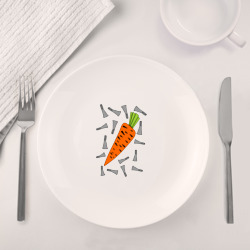 Набор: тарелка + кружка Морковка и кролик парная - фото 2