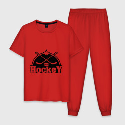 Мужская пижама хлопок Hockey Хоккей