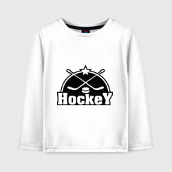 Детский лонгслив хлопок Hockey Хоккей