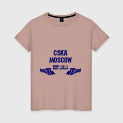 Женская футболка хлопок CSKA Moscow