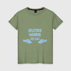Женская футболка хлопок Atletico Madrid Атлетико Мадрид