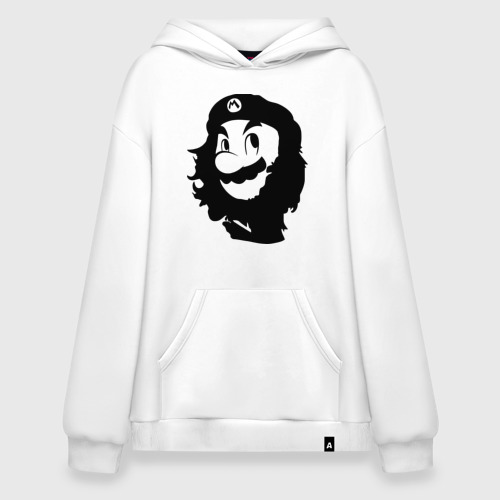 Худи SuperOversize хлопок Che Mario, цвет белый