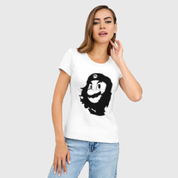 Женская футболка хлопок Slim Che Mario - фото 2