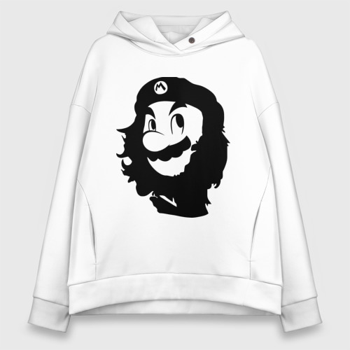 Женское худи Oversize хлопок Che Mario, цвет белый