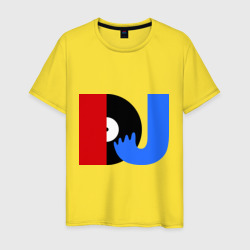 Мужская футболка хлопок DJ vinyl