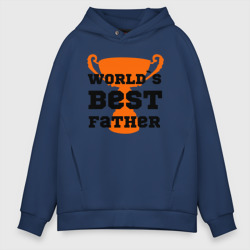 Мужское худи Oversize хлопок World`s best father