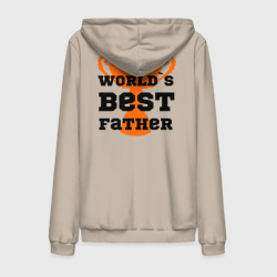 Мужская толстовка на молнии хлопок World`s best father