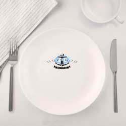Набор: тарелка + кружка Морской волк (якорь) - фото 2