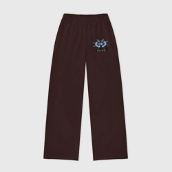 Женские брюки oversize без начеса хлопок Морской волк (якорь)