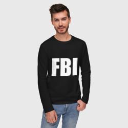 Мужской лонгслив хлопок FBI - фото 2