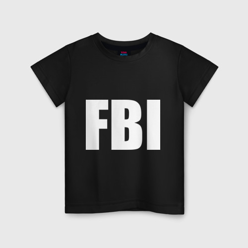 Детская футболка хлопок FBI