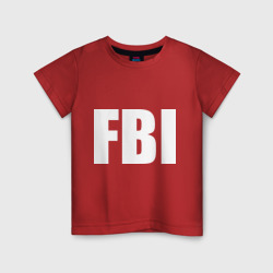 Детская футболка хлопок FBI