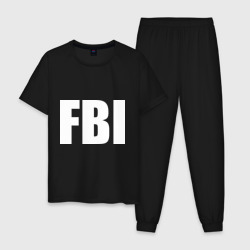 Мужская пижама хлопок FBI