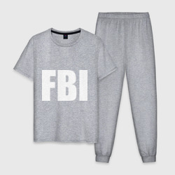 Мужская пижама хлопок FBI