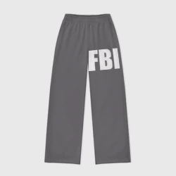Женские брюки oversize без начеса хлопок FBI