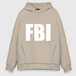 Мужское худи Oversize хлопок FBI