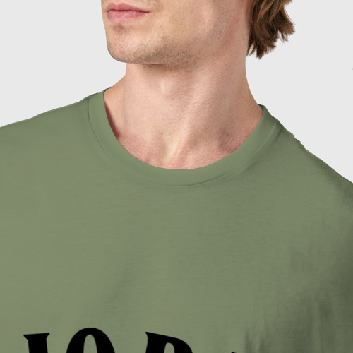 Мужская футболка хлопок Юра настоящий мужик, цвет авокадо - фото 6