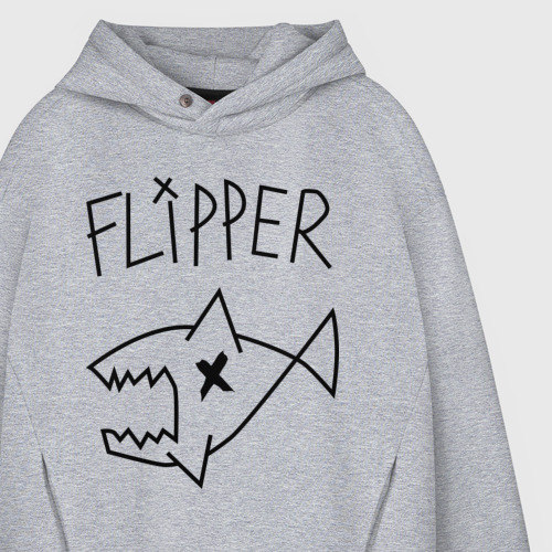 Мужское худи Oversize хлопок Flipper, цвет меланж - фото 4