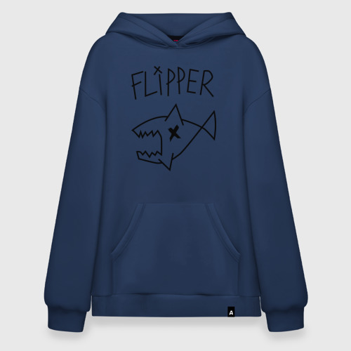 Худи SuperOversize хлопок Flipper, цвет темно-синий