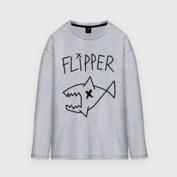 Мужской лонгслив oversize хлопок Flipper