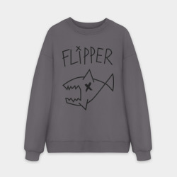 Мужской свитшот oversize без начеса хлопок Flipper