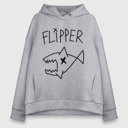 Женское худи Oversize хлопок Flipper