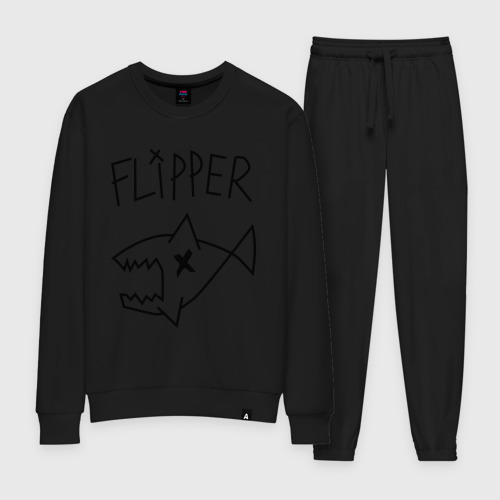 Женский костюм хлопок Flipper, цвет черный